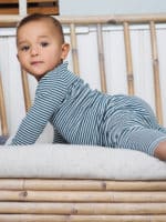 Serendipity - Baby body stripe, atlantic/offwhite