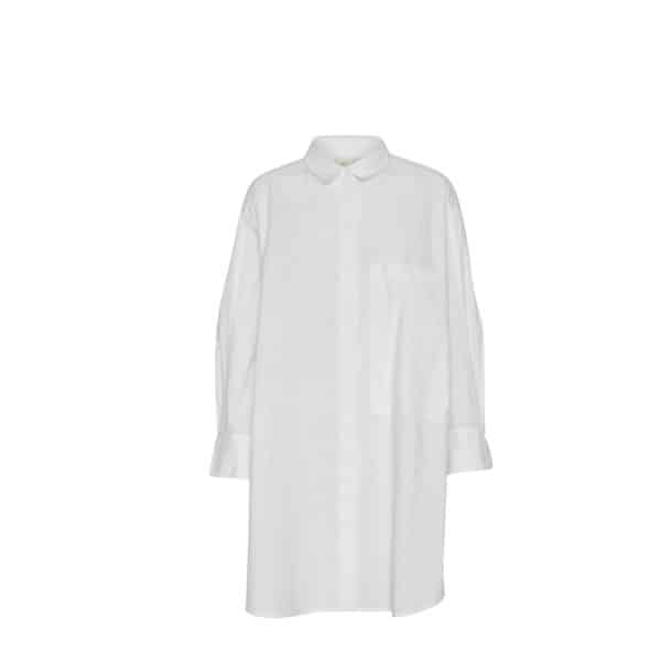 Frau lang skjorte Lyon hvid