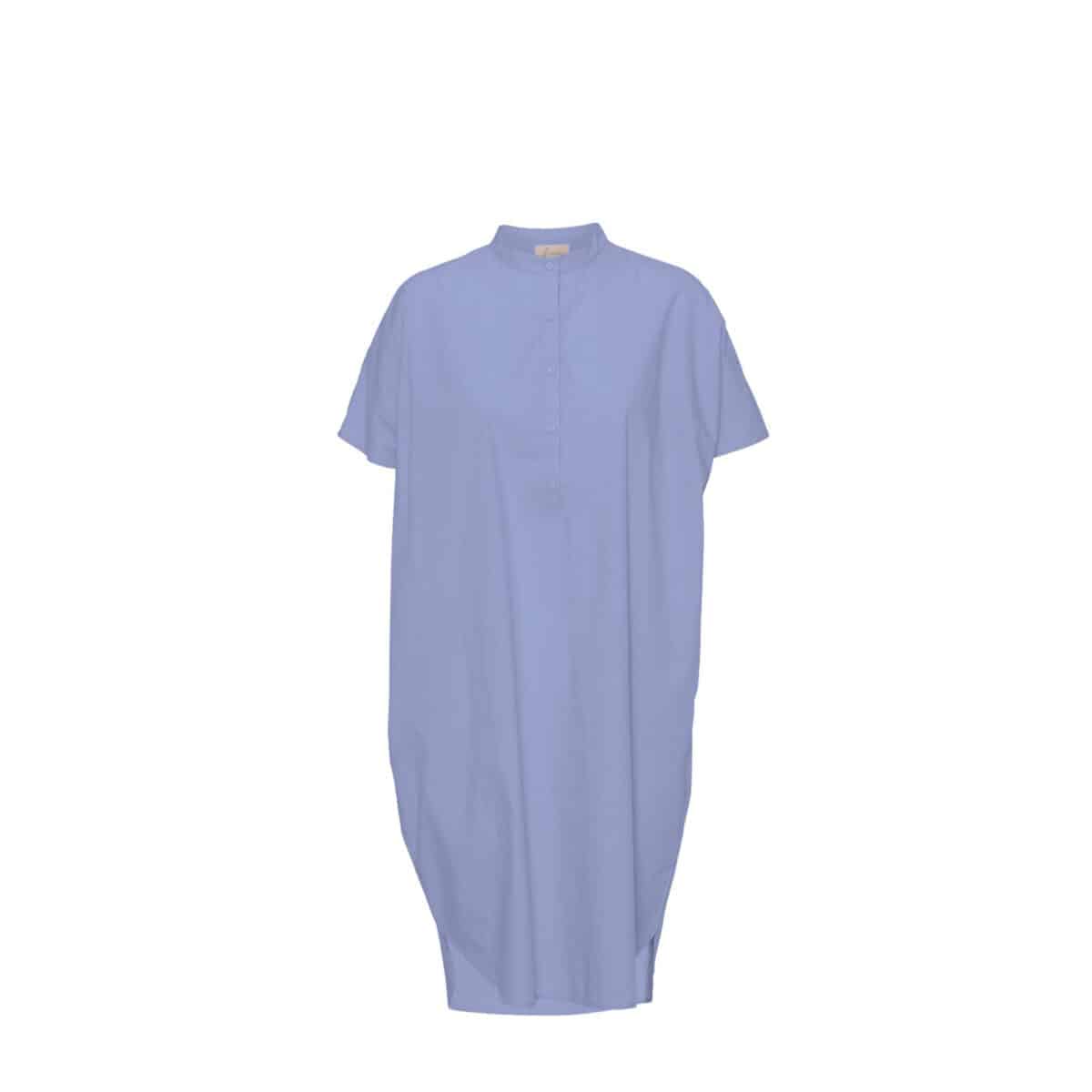 Frau Seoul kjole korte ærmer lyseblå