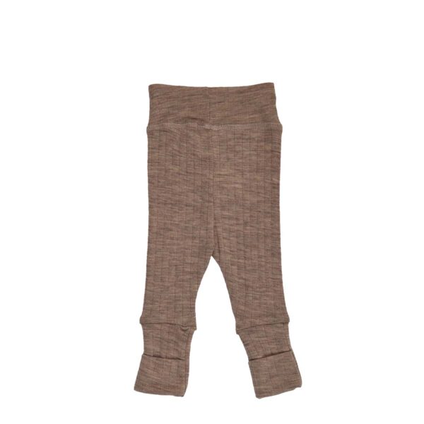 Musli by green cotton baby rib uld body merinould brun melange 1