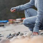 Pure basic ulddragt graa melange detalje