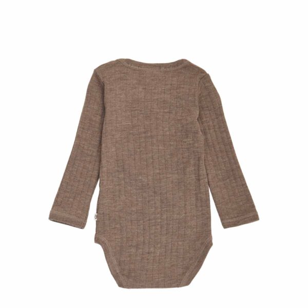 Musli by green cotton baby rib uld body merinould brun