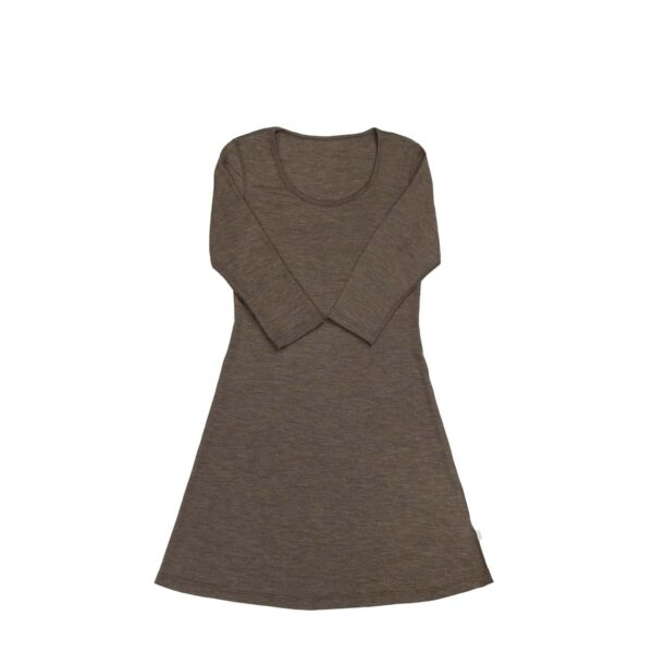 Joha uld/silke kjole 3/4 ærme beige melange