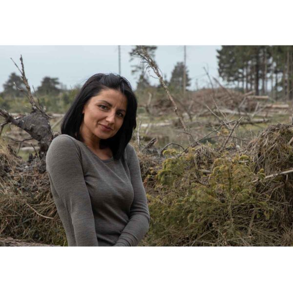 Joha uls silke brun melange troeje