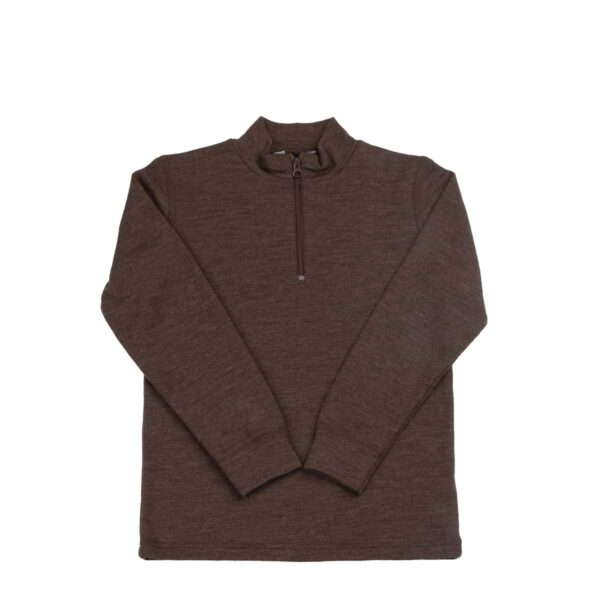 JOha-uldtroeje-med-turtleneck-lynlaas-brun