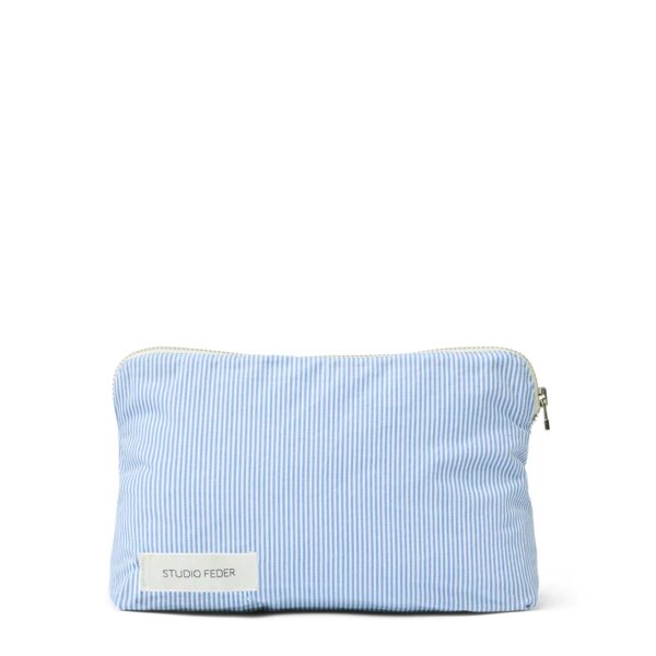 Studio Feder Celia toilettaske mini stribet lyseblå