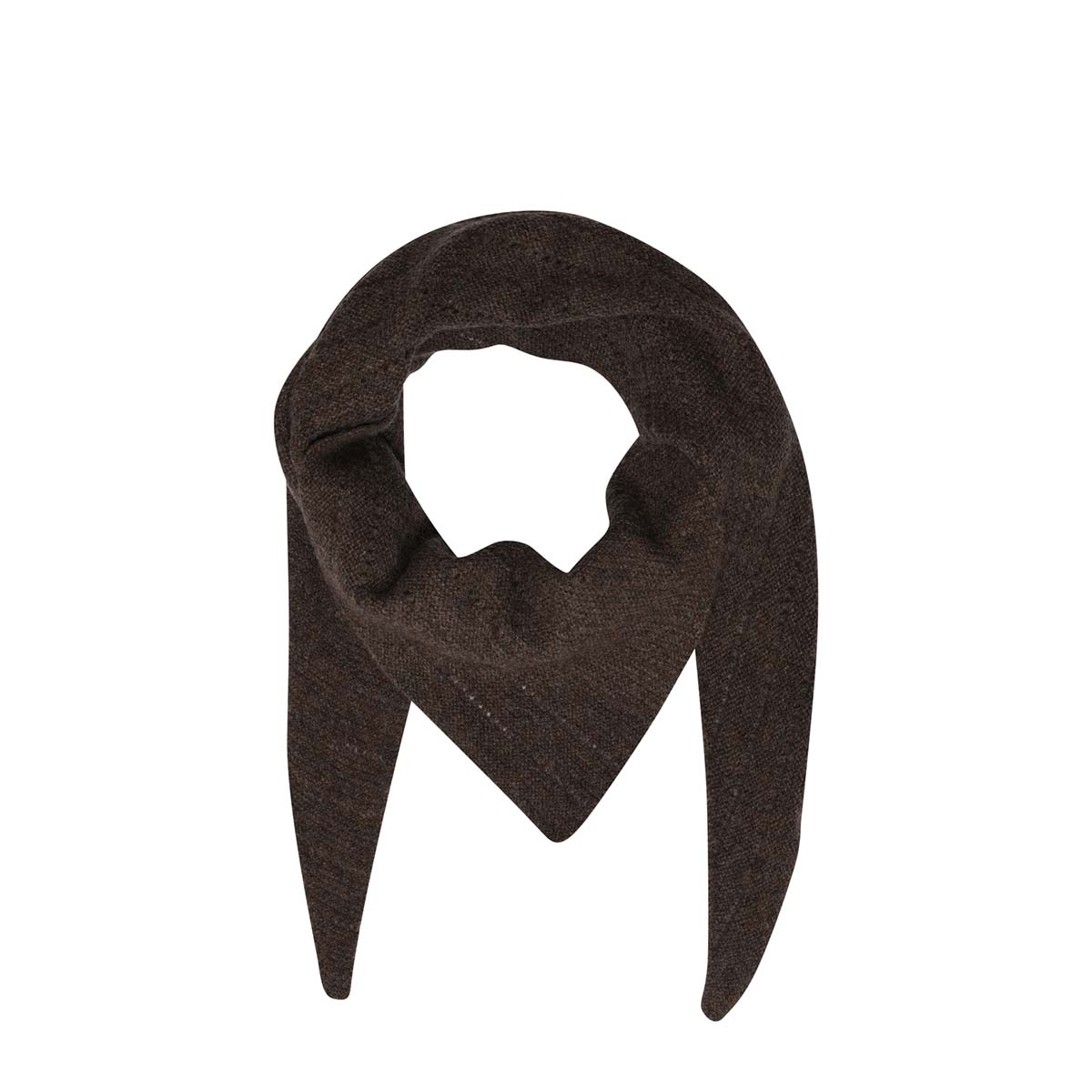 Frau | Cashmere tørklæde stor, mørkebrun